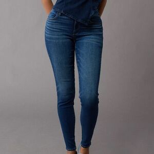 American Eagle Outfitters Dark Blue Skinny Jeans